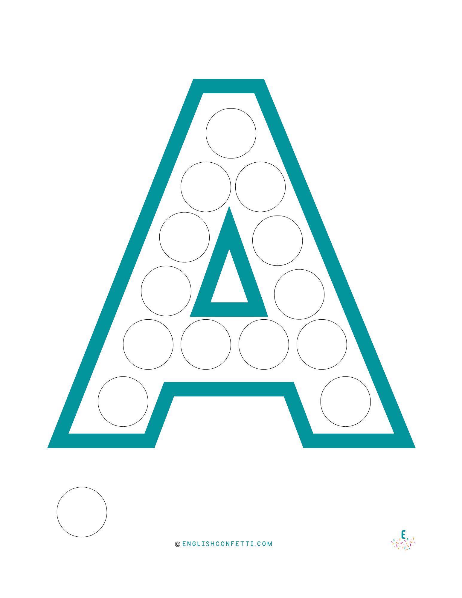 Letter A Worksheets and Printables {Free} – English Confetti