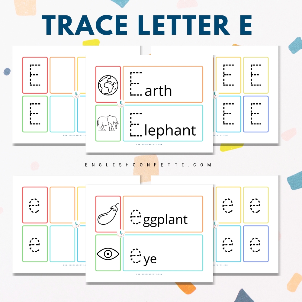 Kindergarten and Preschool Letter F Tracing Worksheets 