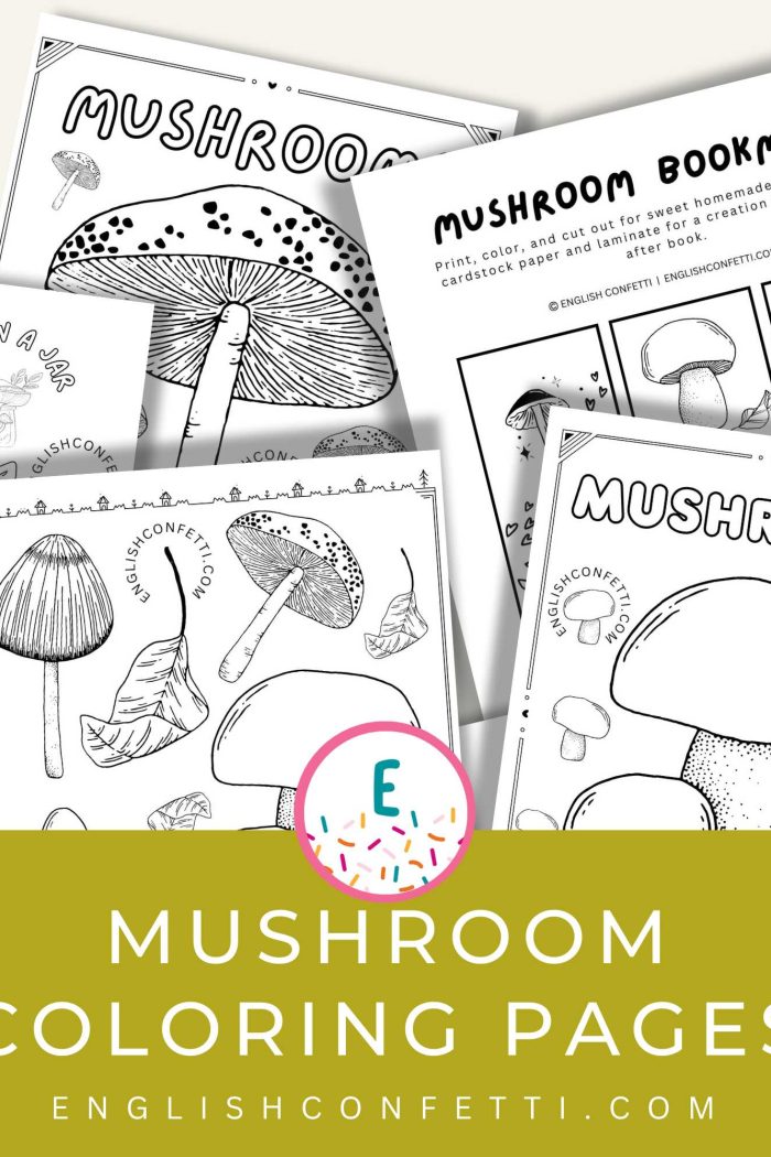 Mushroom Coloring Pages {Free}